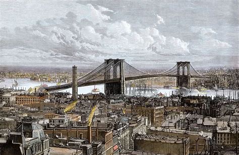 Brooklyn Bridge, New York City, 1883 available as Framed Prints, Photos ...