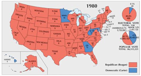 US Election of 1980 Map - GIS Geography