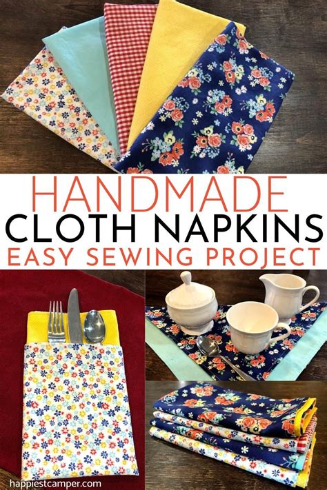 Sew Handmade Cloth Napkins | Agulhas de costura, Costura