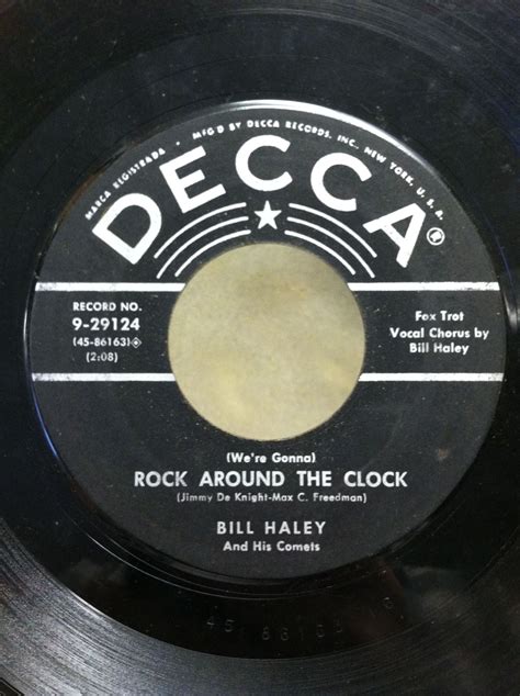 Bill Haley and His Comets "Rock Around the Clock" on Decca "Star" label, about 1954 | Rock ...