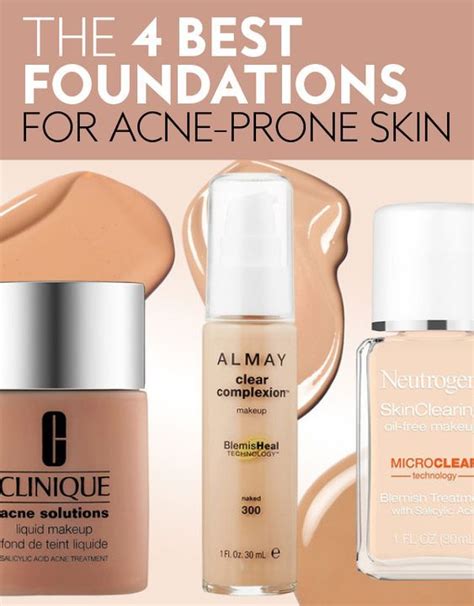 The 4 Best Foundations for Acne-Prone Skin, According to Dermatologists | Best foundation for ...