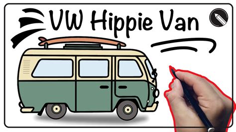 Hippie Van Drawing Step By Step