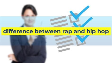 difference between rap and hip hop - Sinaumedia