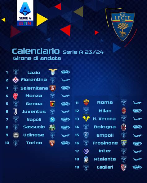 Serie A TIM 2023/2024: il calendario della nuova stagione