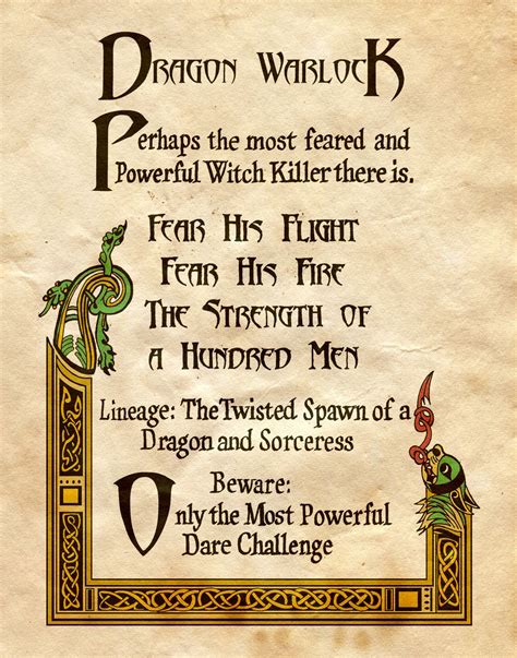 "Dragon Warlock" - Charmed - Book of Shadows Witchcraft Spell Books, Wiccan Spell Book, Magick ...