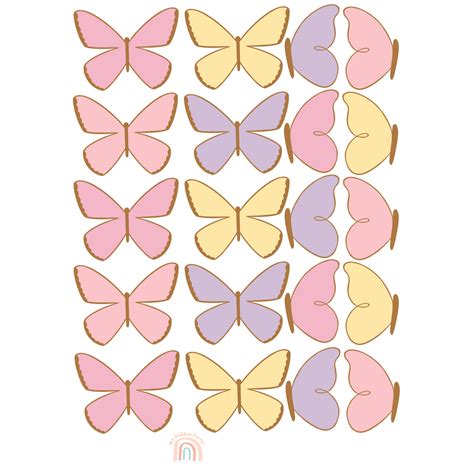 Butterfly Wall Decals - Sweet Sorbet – My Hidden Forest