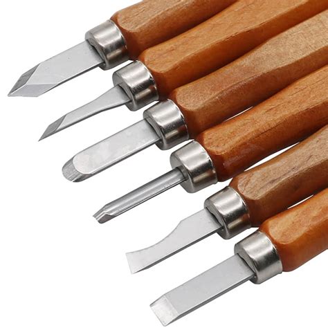 12pcs Woodcut Knife Wood Carving Tool Woodworking Hobby Arts Craft ...