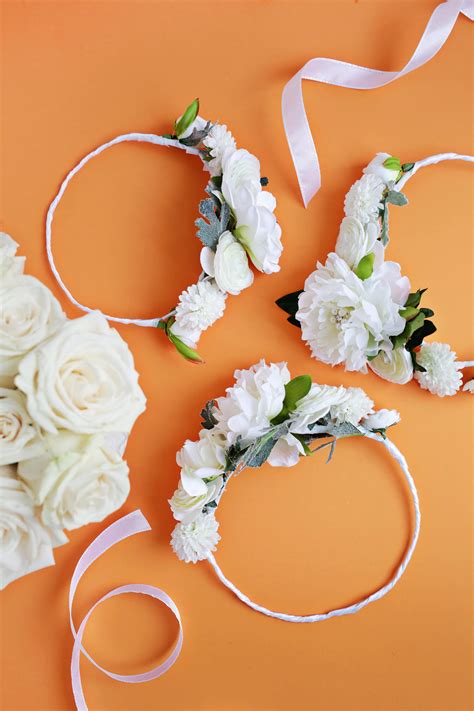 White Flower Crown DIY - A Beautiful Mess