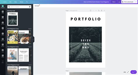 How to make a portfolio | Canva