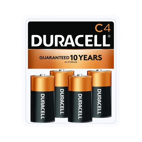 Shop Duracell 4-Pack C Alkaline Batteries at Lowes.com