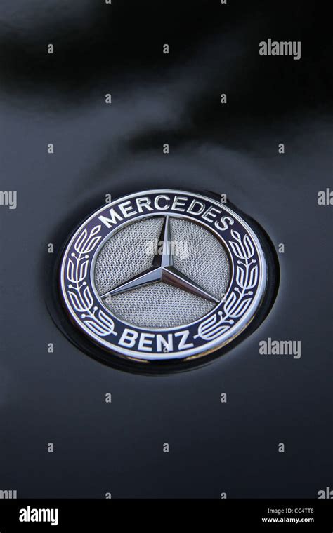 Mercedes Benz logo on black SUV Stock Photo - Alamy