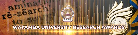 Wayamba University Research Awards (WURA) – Wayamba University of Sri Lanka