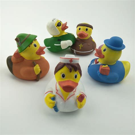 Promotional Detective Rubber Duck Toys Large Plastic Bath Ducks For ...