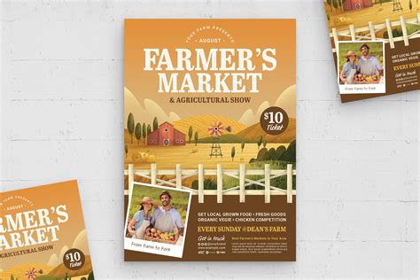 Farmers Market Flyer Template [PSD] - BrandPacks