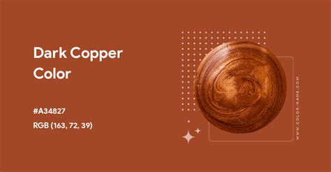 50 Shades Of Copper Color (Names, HEX, RGB, CMYK Codes), 46% OFF