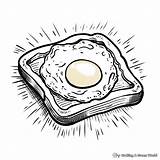 Fried Egg Coloring Pages  Free & Printable sketch template