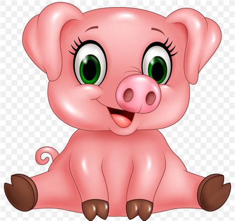 Pig Cartoon Clip Art, PNG, 800x773px, Watercolor, Cartoon, Flower, Frame, Heart Download Free