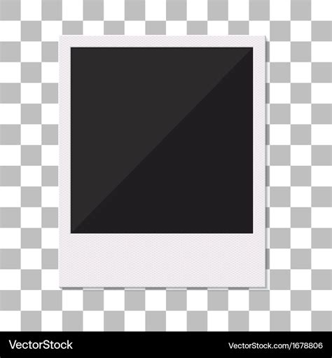 Blank retro polaroid photo frame Royalty Free Vector Image