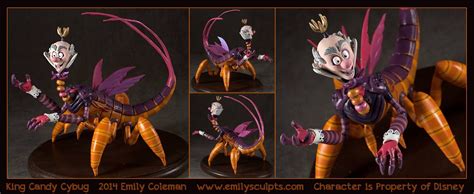 King Candy Cybug - by Emily Coleman (emilysculpts.com) | Cool artwork, Creepy art, Art