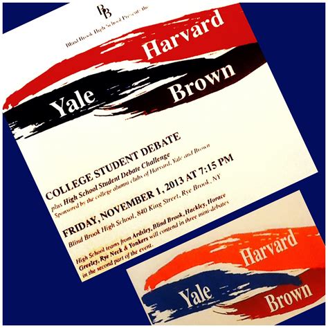 Yale Westchester Alumni Association: Debate: Yale vs. Harvard vs. Brown