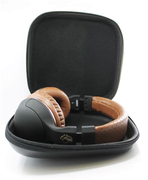 Carrying Hard Leather Case for Over-Ear Headphones Full Size Headset ...