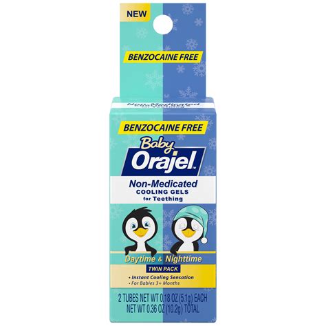 Baby Orajel™ Daytime & Nighttime Non-Medicated Cooling Gels for Teething 2-0.18 oz. Tubes