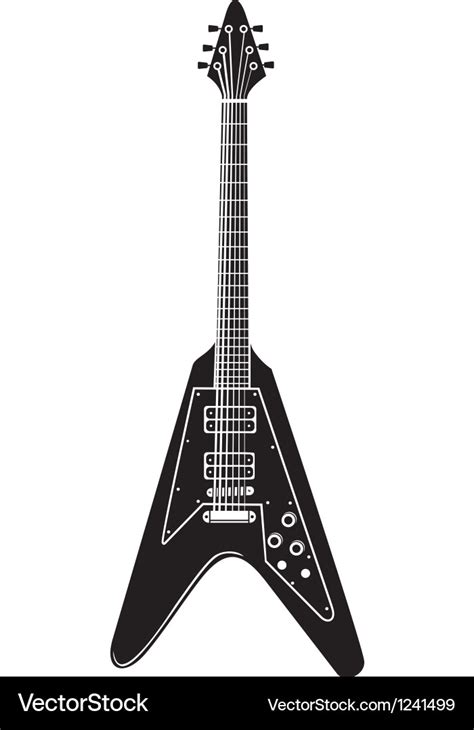 Rock guitar Royalty Free Vector Image - VectorStock