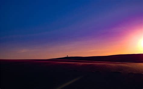 Desert Sunset Hd (#2898645) - HD Wallpaper & Backgrounds Download