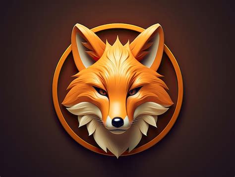 Premium Photo | 3d style fox app icon for game design logo graphic ...