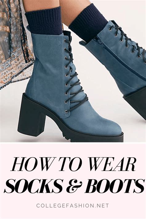 How to Wear Socks & Boots - College Fashion