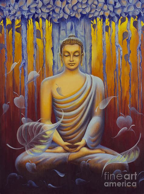 Buddha meditation Painting by Yuliya Glavnaya - Pixels