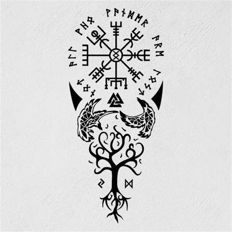 Ancient Inscriptions And Symbols Of The Vikings, Vegvisir, C - Inspire Uplift | Wikinger tattoo ...