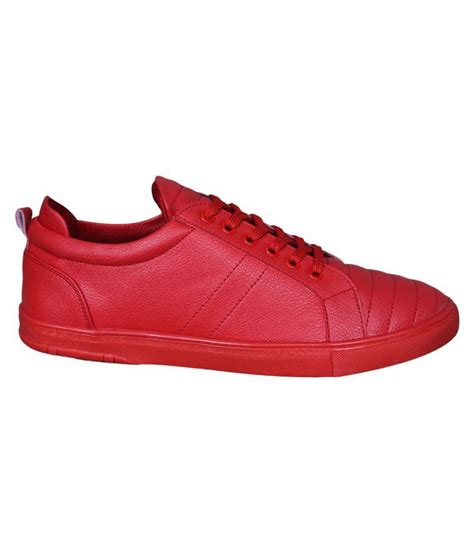 M & M Sneakers Red Casual Shoes - Buy M & M Sneakers Red Casual Shoes Online at Best Prices in ...