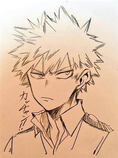 Bakugou Katsuki | Anime character drawing, Anime sketch, Manga art