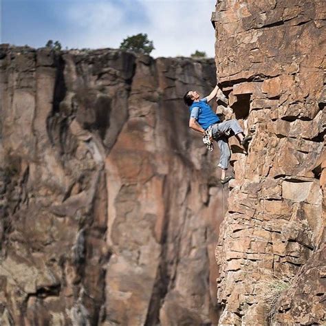 Santa Fe Photo Workshops captured @milesweaverphoto on a daring Diablo Canyon climb. That's # ...