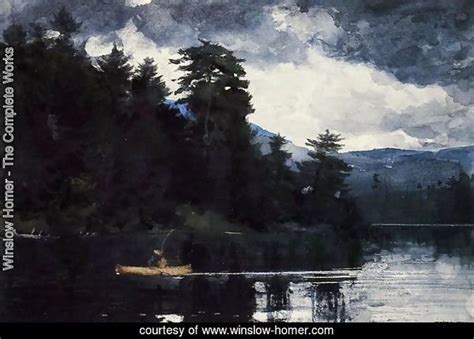 Winslow Homer Adirondack Lake Painting Reproduction | winslow-homer.com