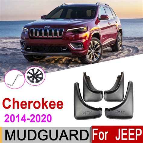 Car Mudflap For Jeep Cherokee 5th Gen KL 2020~2014 Fender Mud Guard Flap Splash Flaps Mudguards ...