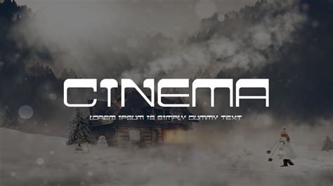 Cinema Font : Download Free for Desktop & Webfont