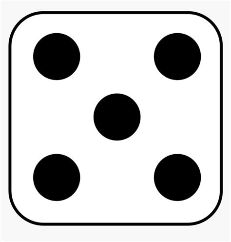 Dice Clipart Number - Five Side Of Dice, HD Png Download - kindpng