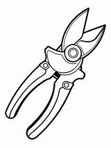Pruning Shears Secateurs coloring Book Pages For Children And Adults  sketch template