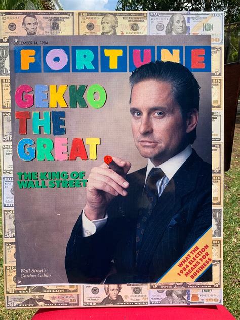 Gordon Gekko Wall Street Collage Poster on Canvas 18x24 - Etsy