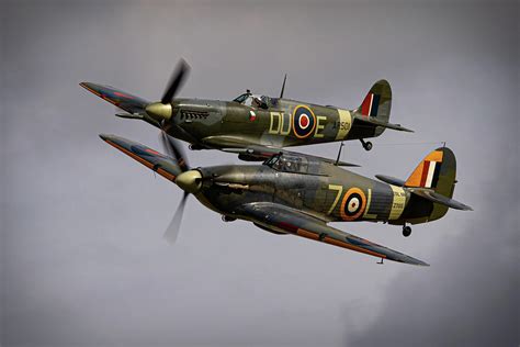 Spitfire and Hurricane Photograph by Airpower Art - Pixels