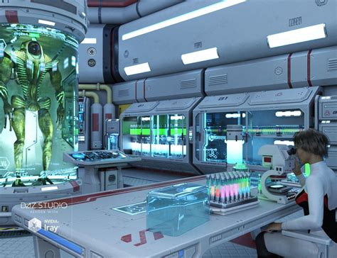 Sci-fi Lab Props | Sci fi lab, Futuristic technology, Sci fi environment