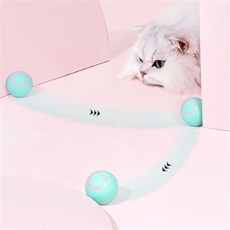 Smart Cat Toys Automatic Rolling Ball Electric Cat Toys Interactive For Cats Training Self ...