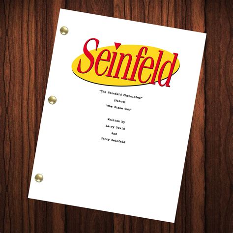 Seinfeld TV Show Script Pilot Episode Full Screenplay | Etsy