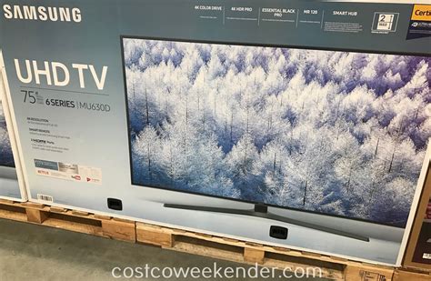 Samsung UN75MU630D 75" 4K UHD LED LCD TV | Costco Weekender