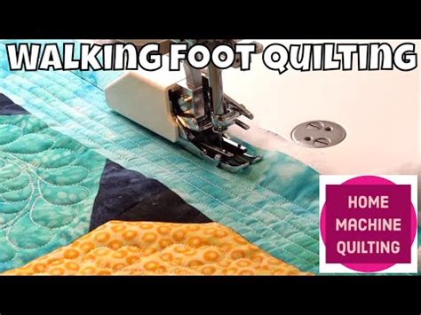 Begin Walking Foot Quilting on the Janome 1600 - YouTube