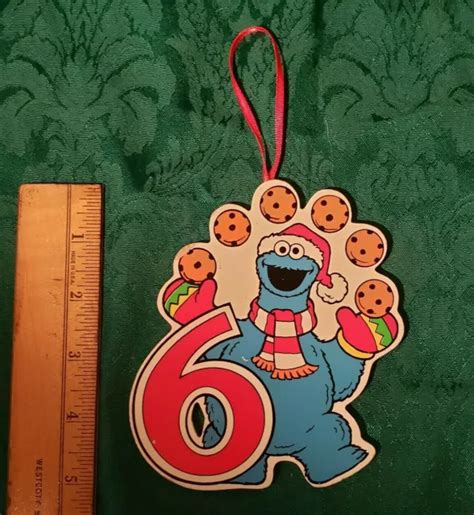 MUPPET COOKIE MONSTER 6 years Kurt Adler Wooden Ornament Christmas ...