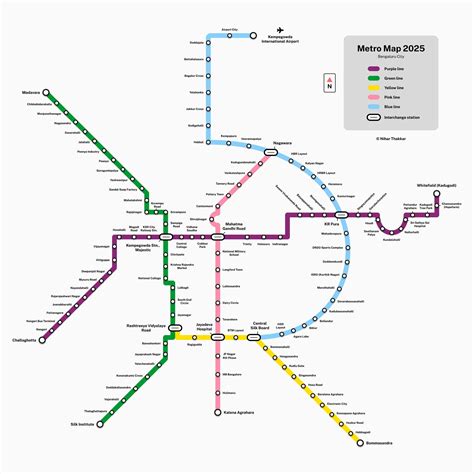 Metro Map 2025 : r/bangalore