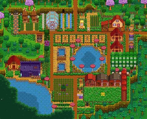 Stardew Wilderness Farm Layout | Stardew valley farms, Stardew valley layout, Stardew valley